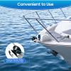 45LBS Electric Boat Anchor Winch, Marine Anchor Winch Windlass Kit with Wireless Remote Control, Electric Boat Winch Anchors Up to 25/45 lb. Includes 100FT Pre-Wound Braided Anchor Rope (45LBS) view 4