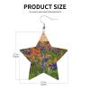 Texas Bluebonnets Scenery Leather Star Earrings Fashion Women'S Earrings Women'S Lightweight Pendant Earrings view 4