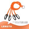 A1FISHER 4 Arm Crab Trap Harness with Durable Plastic Hooks for Sailing Fishing Orange 1 Pack view 2
