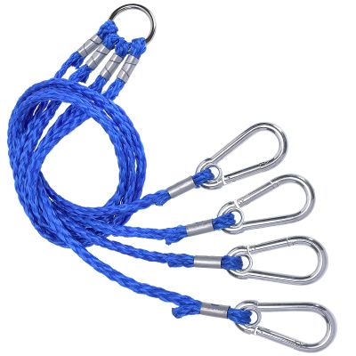 A1FISHER 4 Arm Crab Trap Harness with Heavy Duty Metal Hooks for Sailing Fishing Blue 1 Pack