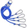 A1FISHER 4 Arm Crab Trap Harness with Heavy Duty Metal Hooks for Sailing Fishing Blue 1 Pack