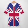 Fattyeery Elegant Casual Long Dress British Flag Girls Summer Sunshine Beach Skirts for Womens 3XL view 3