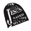 Jesus Christian Faith Cross Beanie hat for Men Women Winter Knit Hats Soft Unisex Skull Cap Black view 4