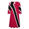 Fattyeery Elegant Casual Long Dress Trinidad and Tobago Flag Girls Summer Sunshine Beach Skirts for Womens 3XL view 4