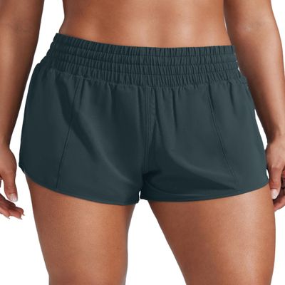 CRZ YOGA High Waisted Running Shorts for Women 2.5" - Mesh Liner Quick Dry for Workout Sport Athletic with Zipper Pocket Melanite XX-Small