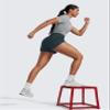 CRZ YOGA High Waisted Running Shorts for Women 2.5" - Mesh Liner Quick Dry for Workout Sport Athletic with Zipper Pocket Melanite XX-Small view 4
