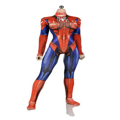 Fremego 1/6 Scale Female Clothes,Female Tight Stretch Bodysuit Jumpsuit Outfit Clothing for 12inch PH TBL JO Seamless Action Figure Body (D)