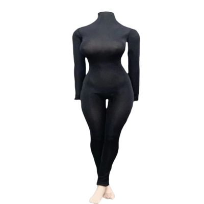 Fremego 1/6 Scale Female Clothes,Female Tight Stretch Bodysuit Jumpsuit Outfit Clothing for 12inch PH TBL JO Seamless Action Figure Body (A)