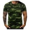 Tshirts Shirts for Men, T Shirts Men Mens T Shirt Thin Plain T Shirts Cotton Men's Casual Summer Round Neck Tight Sexy Camouflage Short Sleeve Top Sports T-Shirt Large T - Shirts (4XL, Army Green) view 1