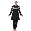 ODIZLI Muslim Swimsuits for Women Plus Size Modest Islamic Arabic Swimwear Burkini Long Sleeve Abayas for Women Muslim Bathing Suits Burkini with Cap Black Pink 3XL view 2