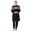 ODIZLI Muslim Swimsuits for Women Plus Size Modest Islamic Arabic Swimwear Burkini Long Sleeve Abayas for Women Muslim Bathing Suits Burkini with Cap Black Pink 3XL view 3