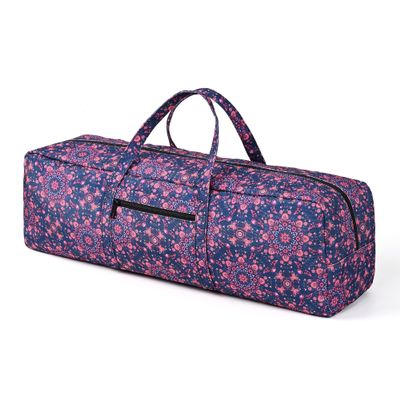 Boulder Bee | Yoga Mat Bag | Large Yoga Mat Carrier with Wet Pocket | Yoga Gifts | Gym Tote Bag for Women (Navy)