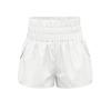 TICIFEN Womens High Waisted Running Shorts Athletic Workout Shorts Quick Dry Summer Shorts with Liner with Waistband Pocket Beige view 1