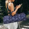Boulder Bee | Yoga Mat Bag | Large Yoga Mat Carrier with Wet Pocket | Yoga Gifts | Gym Tote Bag for Women (Blue Cashew Flower) view 2