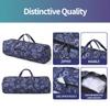 Boulder Bee | Yoga Mat Bag | Large Yoga Mat Carrier with Wet Pocket | Yoga Gifts | Gym Tote Bag for Women (Blue Cashew Flower) view 3