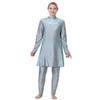 Swimsuit Women Muslim Plus Size Muslim Swimsuits for Women Modest Islamic Arabic Swimwear Burkini Traje De Bao Modesto para Mujeres Top Pants Cap 3PCS Rash Guard Bathing Suits Gray d 7XL view 3