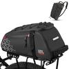 KEMIMOTO Rear Bike Rack Bag - 8L PVC Water Resistant Ebike Bags for Bicycle Rear Rack, Bicycle Trunk Pannier for Commuter Travel Shopping and Cycling (Black) view 1