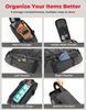 KEMIMOTO Rear Bike Rack Bag - 8L PVC Water Resistant Ebike Bags for Bicycle Rear Rack, Bicycle Trunk Pannier for Commuter Travel Shopping and Cycling (Black) view 4
