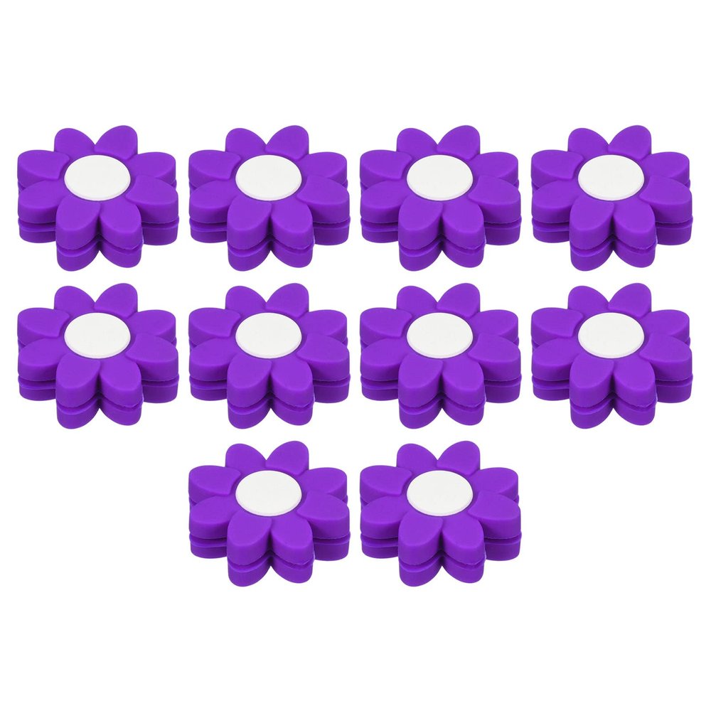 PATIKIL Tennis Racket Vibration Dampener, 10 Pack Soft Silicone Racquet Shock Absorber String Damping, Purple