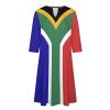 Fattyeery Elegant Casual Long Dress South African Flag Girls Summer Sunshine Beach Skirts for Womens 5XL view 4