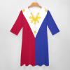 Fattyeery Elegant Casual Long Dress Philippines Flag Girls Summer Sunshine Beach Skirts for Womens 3XL view 3