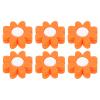 PATIKIL Tennis Racket Vibration Dampener, 6 Pack Soft Silicone Racquet Shock Absorber String Damping, Orange view 1