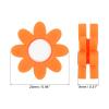PATIKIL Tennis Racket Vibration Dampener, 6 Pack Soft Silicone Racquet Shock Absorber String Damping, Orange view 2