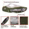 Firebird GANZO F759MS-GR Pocket Folding Knife 440C Stainless Steel Serrated Blade Anti-Slip Handle with Clip Fishing Camping Outdoor EDC Utility Pocket Knife (Green) view 2