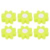 PATIKIL Tennis Racket Vibration Dampener, 6 Pack Soft Silicone Racquet Shock Absorber String Damping, Yellow view 1