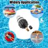 X AUTOHAUX 1 Set Paddle Board Valve Adapter with European Type Push Inflatable Nozzle for Compressor Paddle Board Dinghy Stand Up Paddle Board Inflatable Boat view 4