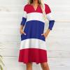 Fattyeery Elegant Casual Long Dress Thailand Flag Girls Summer Sunshine Beach Skirts for Womens 3XL view 2