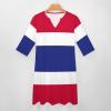 Fattyeery Elegant Casual Long Dress Thailand Flag Girls Summer Sunshine Beach Skirts for Womens 3XL view 3