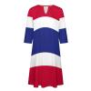 Fattyeery Elegant Casual Long Dress Thailand Flag Girls Summer Sunshine Beach Skirts for Womens 3XL view 4