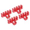 PATIKIL Badminton Stringing Racquet Load Spreader, 4 Pack Racket High Pounds Load Adapter Protector Stringing Machine Tool, Red