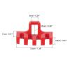 PATIKIL Badminton Stringing Racquet Load Spreader, 4 Pack Racket High Pounds Load Adapter Protector Stringing Machine Tool, Red view 2