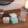 Bemaystar Personalized Gifts Women - Custom Jewelry Box, Portable Small Travel Jewelry Organizer with Birth Flower & Name, Bridesmaid Gifts, Wedding Gifts, Gifts Birthday Anniversary Mom Wife Girls view 4