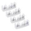 PATIKIL Badminton Stringing Racquet Load Spreader, 4 Pack Embedded Racket High Pounds Load Adapter Protector Stringing Machine Tool, White
