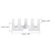 PATIKIL Badminton Stringing Racquet Load Spreader, 4 Pack Embedded Racket High Pounds Load Adapter Protector Stringing Machine Tool, White view 2