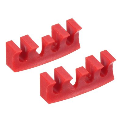 PATIKIL Badminton Stringing Racquet Load Spreader, 2 Pack Embedded Racket High Pounds Load Adapter Protector Stringing Machine Tool, Red