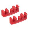 PATIKIL Badminton Stringing Racquet Load Spreader, 2 Pack Embedded Racket High Pounds Load Adapter Protector Stringing Machine Tool, Red