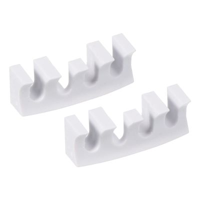 PATIKIL Badminton Stringing Racquet Load Spreader, 2 Pack Embedded Racket High Pounds Load Adapter Protector Stringing Machine Tool, White