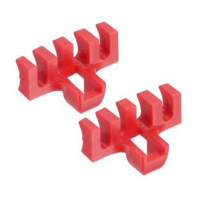 PATIKIL Badminton Stringing Racquet Load Spreader, 2 Pack Racket High Pounds Load Adapter Protector Stringing Machine Tool, Red