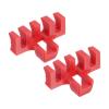 PATIKIL Badminton Stringing Racquet Load Spreader, 2 Pack Racket High Pounds Load Adapter Protector Stringing Machine Tool, Red