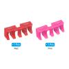 PATIKIL Badminton Stringing Racquet Load Spreader, 2 Pack Embedded Racket High Pounds Load Adapter Protector Stringing Machine Tool, Red/Pink view 3