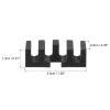 PATIKIL Badminton Stringing Racquet Load Spreader, 2 Pack Embedded Racket High Pounds Load Adapter Protector Stringing Machine Tool, Black view 2
