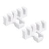 PATIKIL Badminton Stringing Racquet Load Spreader, 2 Pack Racket High Pounds Load Adapter Protector Stringing Machine Tool, White