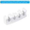 PATIKIL Badminton Stringing Racquet Load Spreader, 2 Pack Racket High Pounds Load Adapter Protector Stringing Machine Tool, White view 4