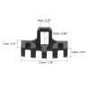 PATIKIL Badminton Stringing Racquet Load Spreader, 4 Pack Racket High Pounds Load Adapter Protector Stringing Machine Tool, Black view 2