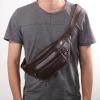 TATSEN Fanny Belt Pack Pouch Sling Shoulder Bag Fashion Men Casual Leather Chest Waist Bags view 4