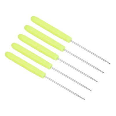 PATIKIL Badminton Racket Stringing Awl, 5 Pack Tennis Racket Racquet String Straight Awls Guiding Tool, Yellow